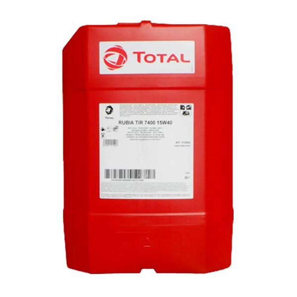 TOTAL-RUBIA TIR 7400 15W40(20L)